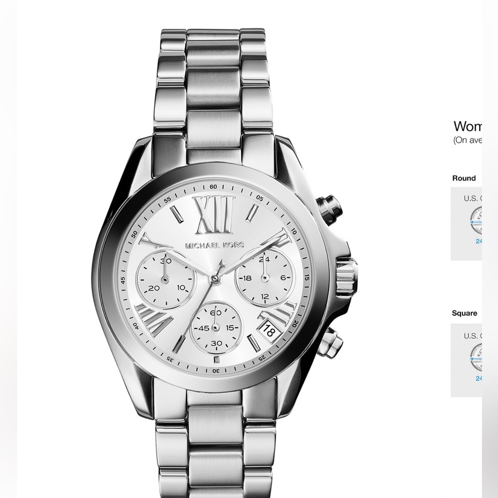Michael Kors Silver Stainless Steel Women's Chronograph Watch